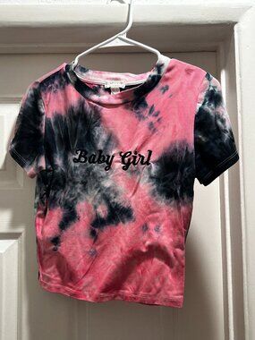 Baby Girl Tie Dye Crop Tee